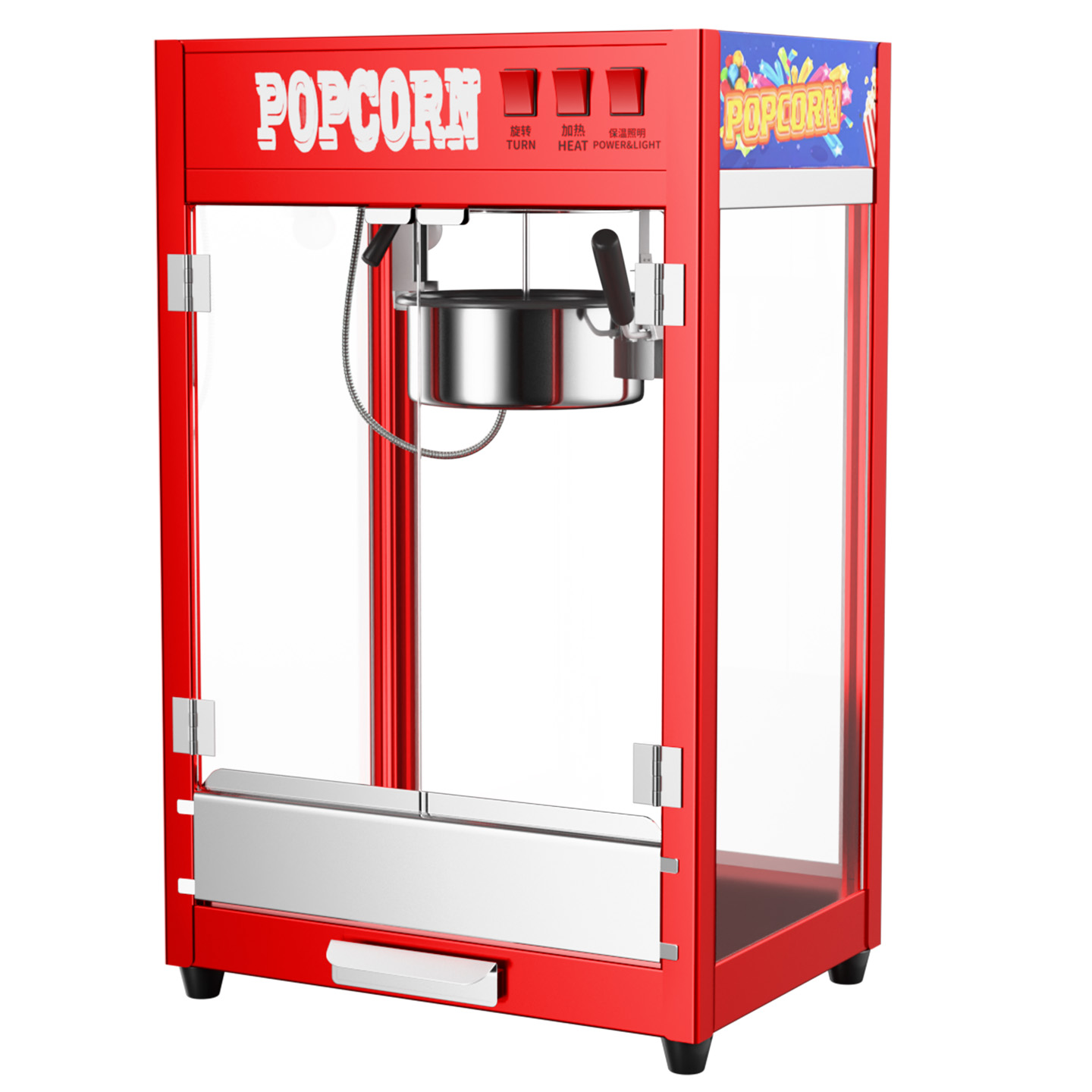 Food Snacks Easy To Make - 自動新品キャラメルポップコーンマシン自動販売機、簡単操作、スナック食品工場向け電気式ポップコーン製造機