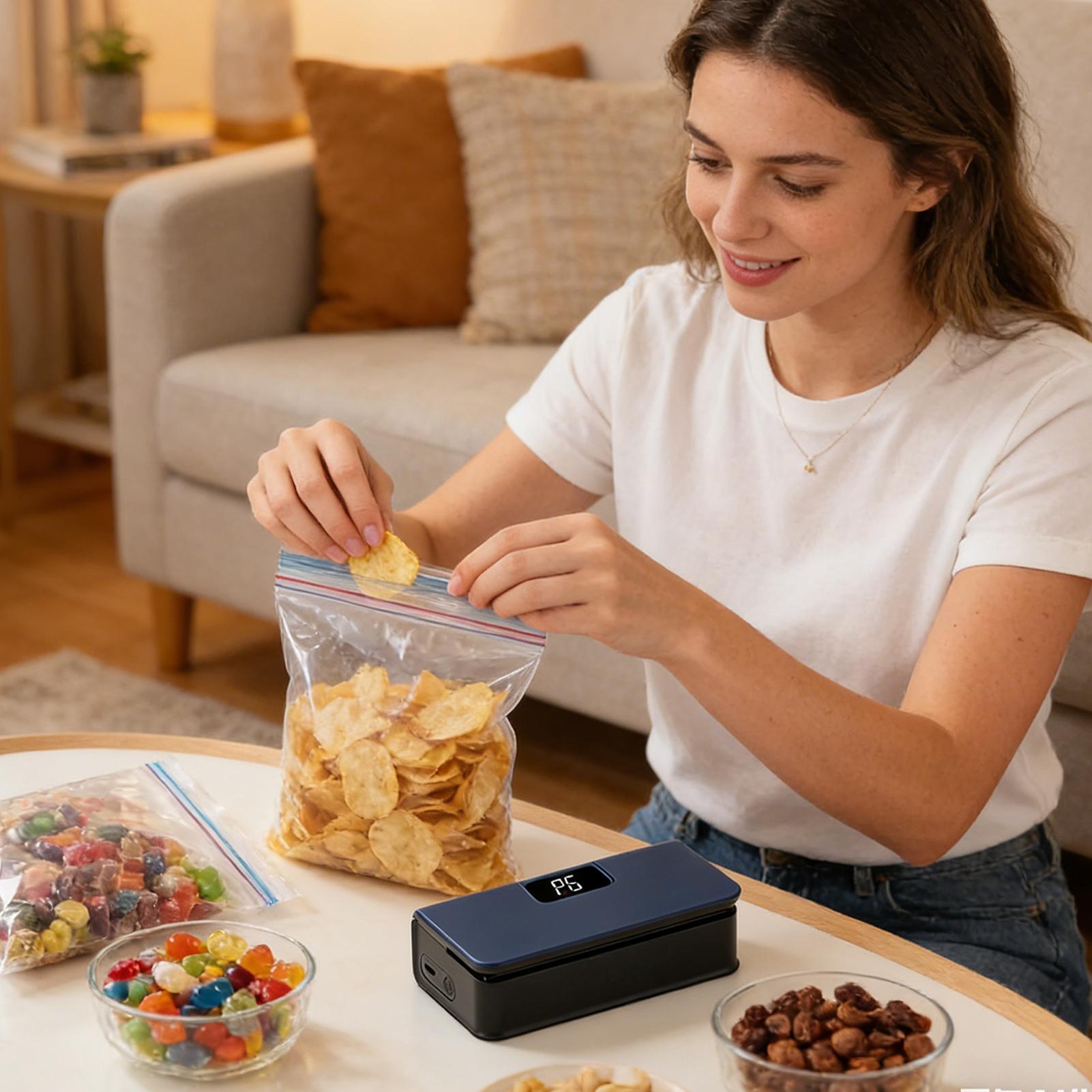 磁気バッグシーリングマシン 6段階磁気フードシーラーツール  - Food Snacks Chips のレビューと価格