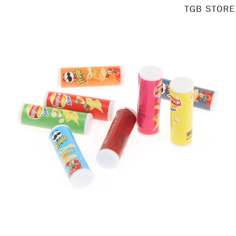 4 個ミニチュアシミュレーション ABS ポテトチップスボト - Food Snacks Chips のレビューと価格